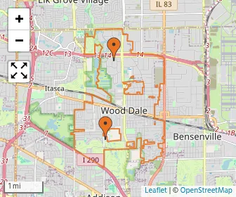 Area schools map